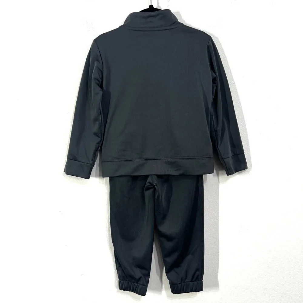 Nike Logo 2 Piece‎ Set Black Zip Jacket & Pant Tracksuit Toddler 24M Gray Baby